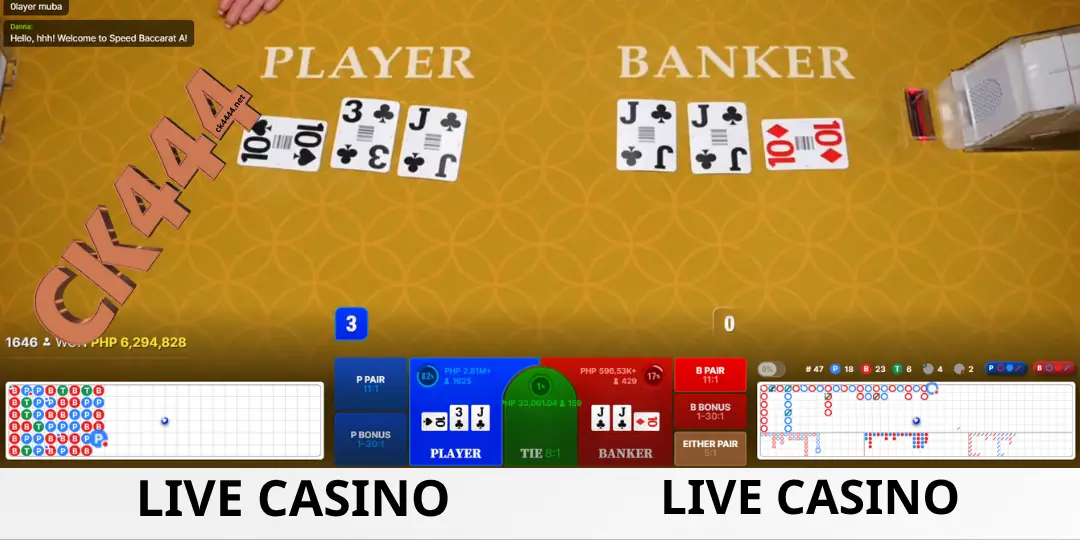 Ck444 Live - Baccarat Evolution Gaming – খেলার গাইড, নিয়ম, RTP ও জয়ের কৌশল CK444 এ 2 inter face live Baccarat